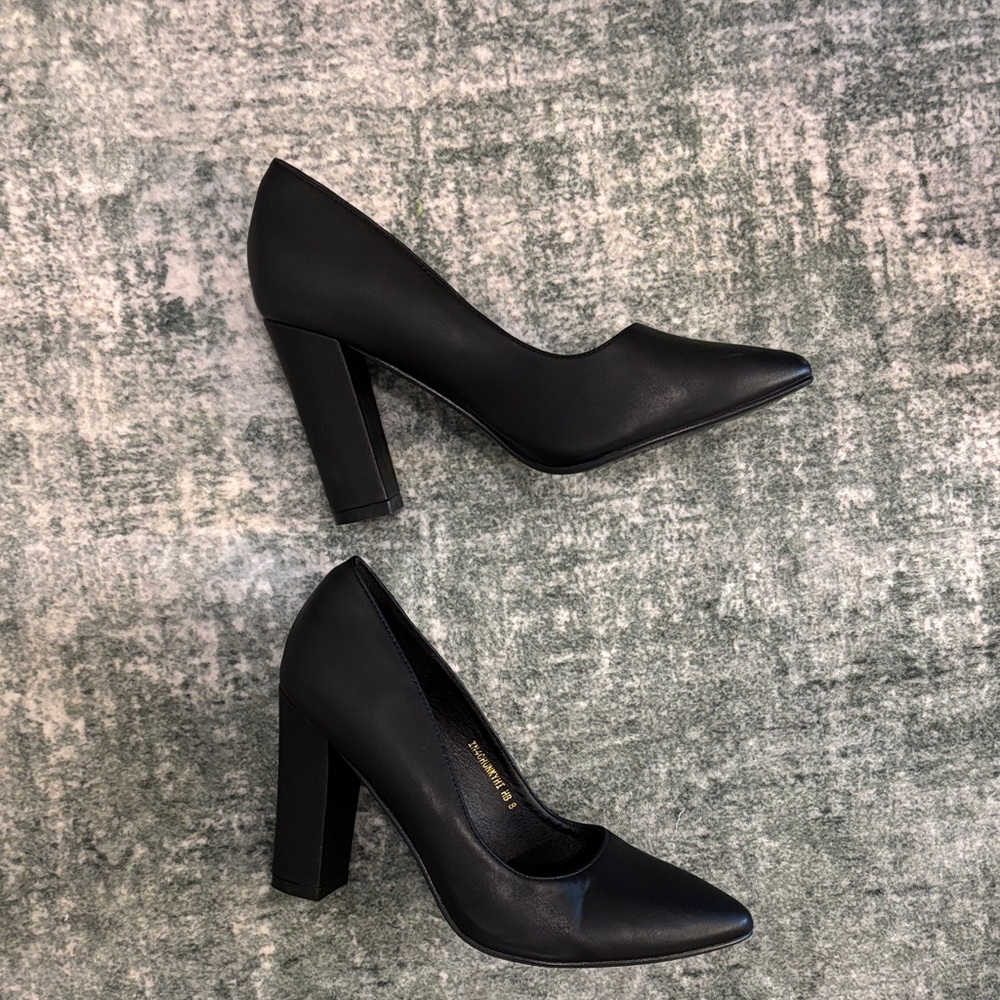Block Black Women's Heels